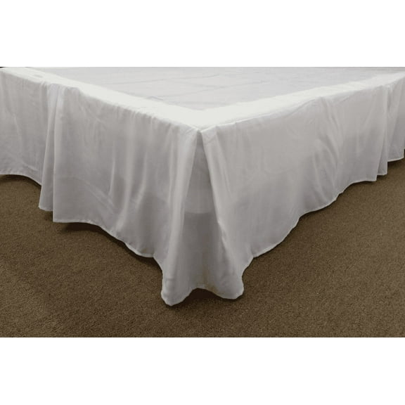 Empire Home Fashion White Linen Tailored Fit Bed Skirts, Queen