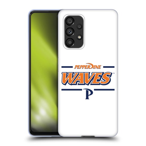 Head Case Designs Officially Licensed Pepperdine University Pepperdine University Art Waves Logo Soft Gel Case Compatible with Samsung Galaxy A53 5G (2022)
