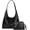 Black, variant on Vegan Leather Tote Bag Y2K Women Stylish Hobo Bag Casual Trendy Handbag Purse