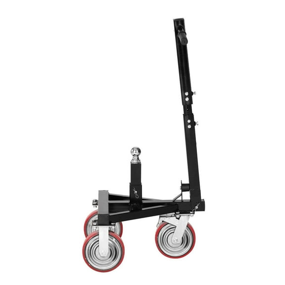 Trailer Dolly 3500lbs Capacity, Adjustable Height 18-22 Inch, Heavy Duty Steel Trailer Mover with Swivel Wheels & Brakes for Boat & Utility Trailers