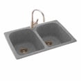 thumbnail image 4 of Swanstone KSLB-3322 Double Bowl 33"x 22" Kitchen Sink in Bisque, 4 of 7