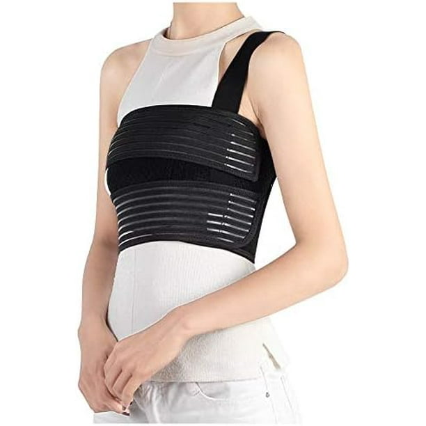 Jeelathy Rib Brace Chest Binder Belt for Men and Women Breathable Rib  Support Wrap for Cracked Fractured or Dislocated Ribs Protection  Compression Rib Cage Brace for Bruised or Broken Ribs (Large)