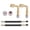 Set B, variant on Huhudde Universals Car Bikes Tyre Valves Extension Adaptors Flexible Valves Stem Extenders for Passenger Car, Bicycles, Motorbike