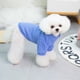 thumbnail image 5 of Suéter para perro de 2 piezas, prendas de punto de ochos para clima frío, ropa cálida gruesa de cuello alto clásica (azul cielo + rosa), 5 of 6