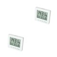 thumbnail image 4 of Matsuzay Reloj despertador LCD Fecha Relojes LED Temperatura Humedad Relojes de escritorio Blanco 2Conjunto, 4 of 6