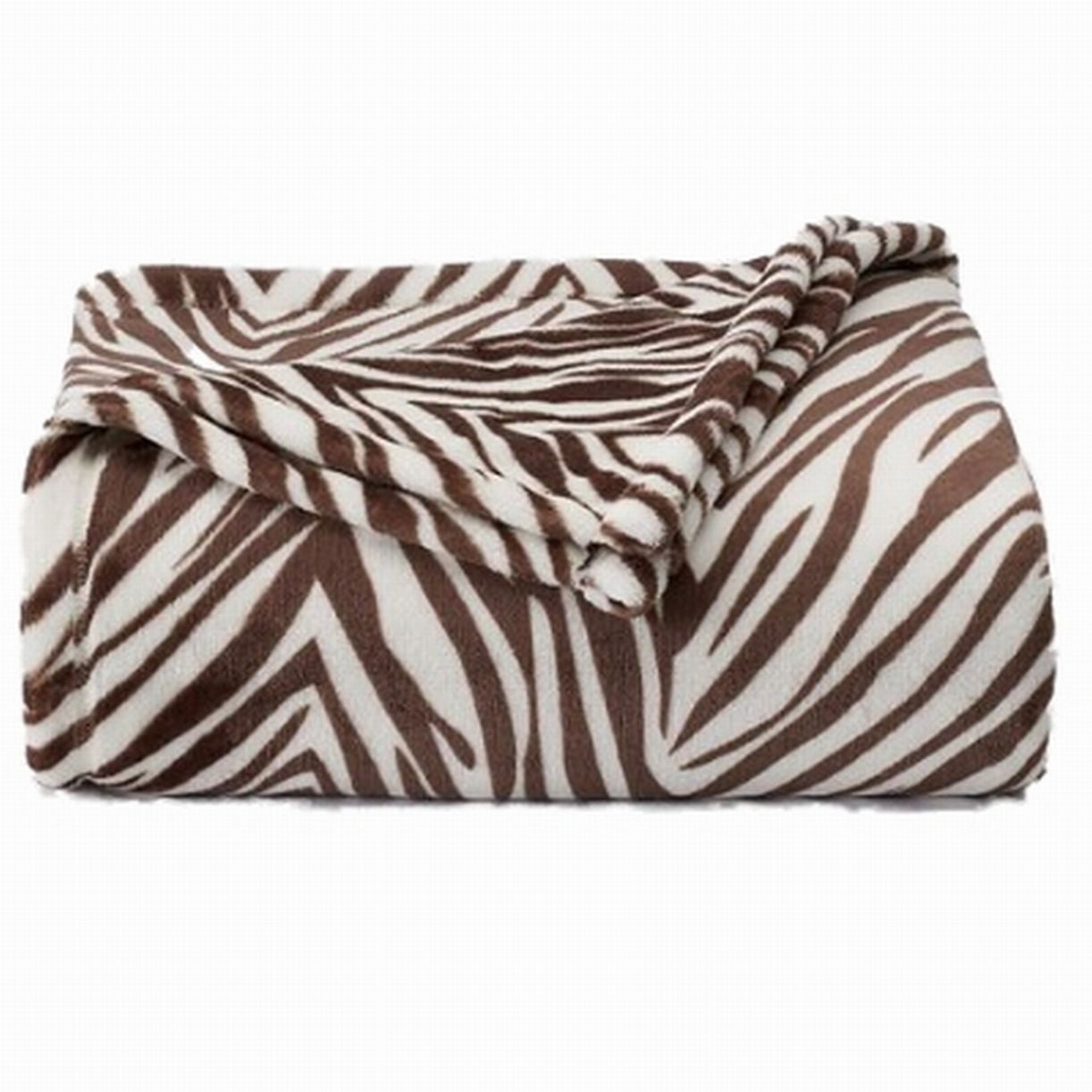 zebra print plush blanket