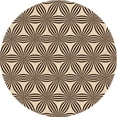 thumbnail image 1 of Ahgly Company Indoor Round Patterned Khaki Gold Area Rugs, 8' Round, 1 of 1