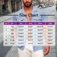 thumbnail image 3 of YABCSAZ Men's Oxford Shirts Button Down Shirt Regular Fit Tops Dress Shirts for Hiking Fishing, Summer Wedding Shirt Relaxed Loose Shirt with Pocket, Short Sleeve Casual Shirts for Men, 3 of 6
