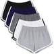 thumbnail image 2 of URATOT 5 paquetes de pantalones de entrenamiento de algodón suaves y cómodos, pantalones cortos transpirables con delfines, pantalones de ciclismo y senderismo para mujer, 2 of 4