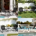 thumbnail image 6 of Atilioo 3 Piece Patio Furniture Set, Textilene Outdoor Furniture Set with Chairs & Table, Conversation Set for Lawn, Garden, Balcony, Yard, Poolside, Black, 6 of 10