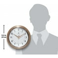 thumbnail image 3 of Infinity Instruments Retro Round Copper Wall Clock, 3 of 7