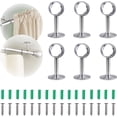 thumbnail image 1 of Gloryit 6 Piezas Soporte para Barra de Cortina de Techo Soporte para Barra de Techo Soporte para Barra de Cortina para Techo o Pared, Instalar Barra de Cortina Interior brillar Electrónica, 1 of 5