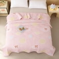 thumbnail image 5 of Fmbmuo Washed Cotton Summer Conditioning Quilt Lightweight Breathable Air Conditioner Blanket Machine Washable Twin Size (Pink), 5 of 5