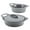 Dark Gray, variant on Rachael Ray Ceramic Casserole Bakers with Shared Lid Set, 3-Piece, Red