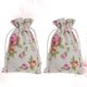 thumbnail image 3 of 20pcs Floral Drawstring Cotton Linen Storage Bag Gift Candy Tea Jewelry Organizer Makeup Cosmetic Coins Keys Bags 10x14cm, 3 of 4