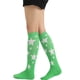thumbnail image 5 of Qarigey 1 par de calcetines a rayas hasta la rodilla de arcoíris, elasticidad, transpirabilidad, apariencia de moda cómoda, calcetín antideslizante, Type6 NO6 Qarigey CBP288944, 5 of 6
