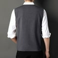 thumbnail image 3 of Bcfgryg Male Knitwear Shoulder Vests Fashion Trends Sleeveless Vests Men's Vest, 3 of 5