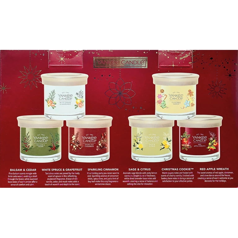Yankee Candle, Holiday Candle Variety Pack, 4.3 Ounce, 6pk