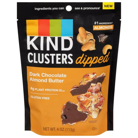 Kind Dark Chocolate Almond Butter Clusters  - 4 oz- Pack of 2