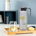 thumbnail image 5 of JeashCHAT Plastic Pitcher for Fridge, Water Pitcher with Lid and Spout, Cold Water Kettle Large Iced Tea Pitcher for Coffee, Juice and Beverage (Gray), 5 of 7