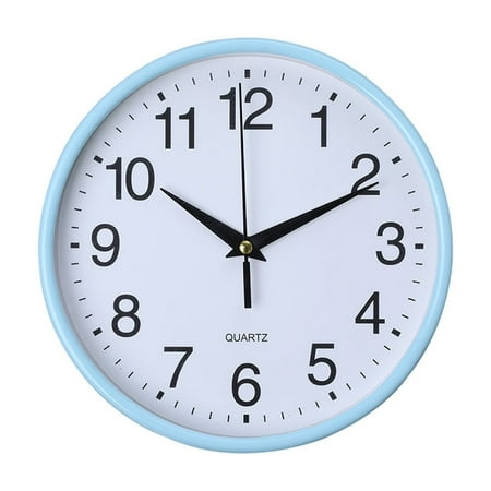 Round Wall Clock, Modern Wall Clock Battery Operated Wall Clocks, Silent Easy Installation Non Ticking Small Analog Clock, for Bedroom, Kitchen, Bathroom, Office, Home