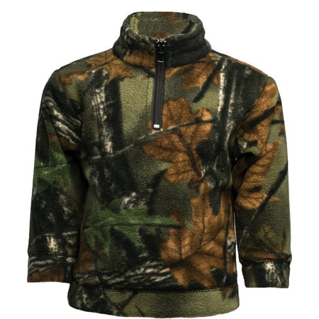 

TrailCrest Toddler Girls Fleece Zip Camo Pullover 2T