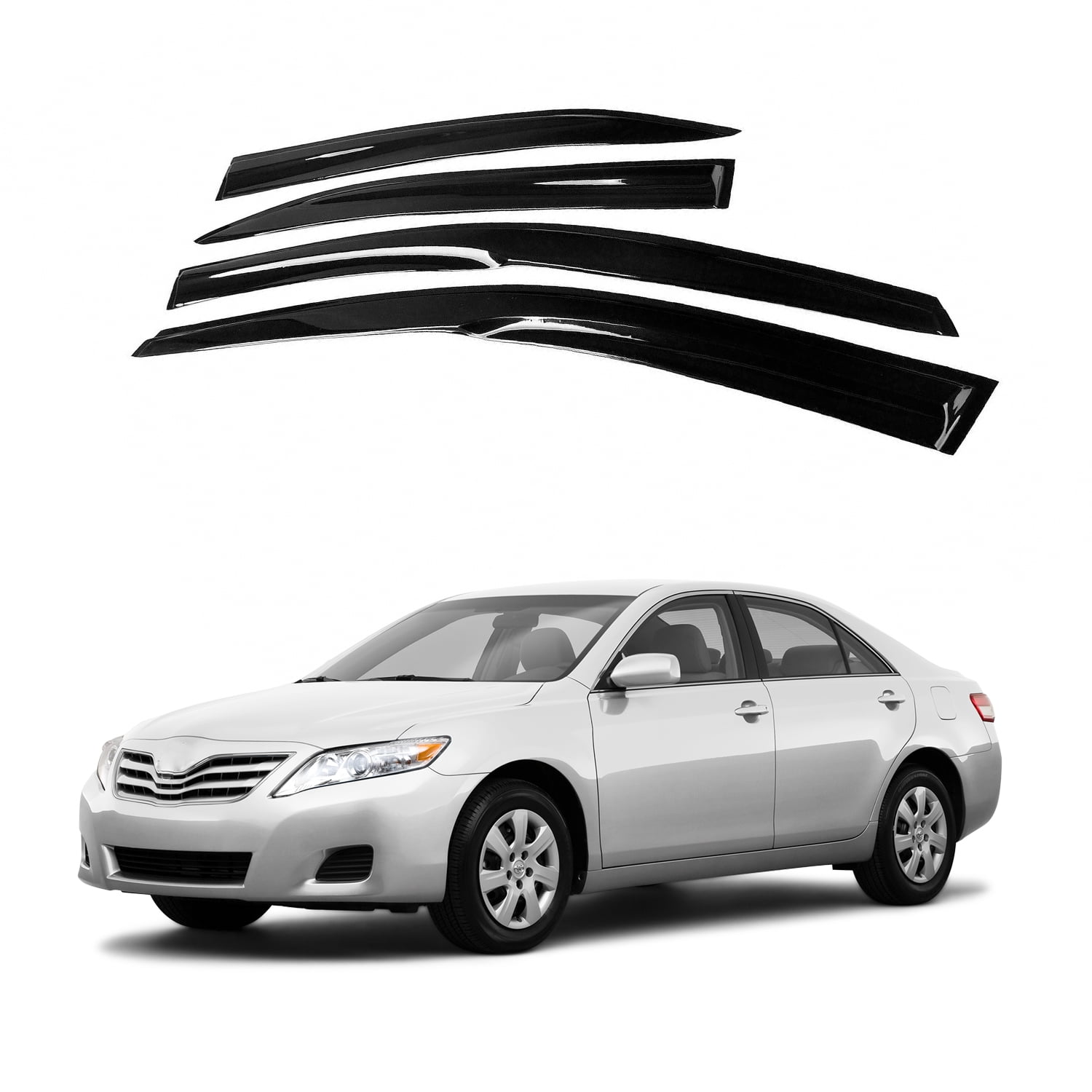 Toyota Camry 0711 Side Tapeon Window Vent Visor Sun Rain Deflector Guard, 4Pieces Walmart