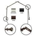 thumbnail image 2 of InStyleDesign  Gemma 4-Sided Bay Window Curtain Rod Black Black Finish, Satin, Nickel Finish, 2 of 3