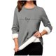 thumbnail image 2 of Heisall Womens Base Layer Shirts Autumn Winter Floral Print Round Neck Long Sleeve Thickened Fleece Teddy Shearling Warm Fitted Thermal Tops for Daily Cold Weather Wear, 2 of 3