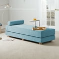 thumbnail image 6 of Jaxx Alon Daybed - Fold-Out Sleeper Chaise with Premium Memory Foam Queen-Size Mattress - Made in the USA, Turquoise, 6 of 7