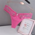 thumbnail image 3 of Lencería Sexy para mujer, tangas, ropa interior, Bragas, tanga de lujo con corazón de melocotón, encaje de algodón puro, 3 of 5