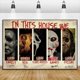 thumbnail image 3 of Póster de película de terror clásica In This House, pintura en lienzo, impresión HD, imagen de arte de pared para sala de estar, decoración de Halloween para el hogar, 3 of 5