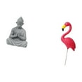 thumbnail image 5 of CoudarTitie Sun Wukong Buddha Flamingo Garden Sculpture Miniature Figurine Collectible Ornament for Hotel Patio Backyard Holiday Spring, 5 of 8