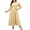 Yellow, variant on Summer Flowy Dresses for Women Plus Size V-Neck Ruffle Sleeve Smocked Waist Tiered Maxi Dress Casual Party Wedding Guest Sundress Yellow XL