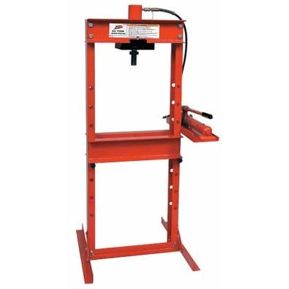 25 Ton Shop Press with Hand Pump with Free 12-Ton Hydraulic Bench Press with Bottle Jack 7455 & 7452