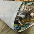 thumbnail image 4 of Ambesonne Rustic Place Mats Set of 4, Vintage Farm Pig and Horse, Standard Size, Mustard Green Taupe, 4 of 5