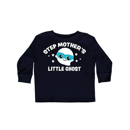 

Inktastic Cute Step Mother s Little Ghost with Stars Gift Toddler Boy or Toddler Girl Long Sleeve T-Shirt