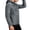 Gray, variant on Men's Hybrid Quilted Hooded Jacket Removable Hood Full Zip Padded Warm Thicken Winter Coat with Zipper Pockets