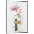thumbnail image 2 of wall26 Framed Canvas Wall Art A Bouquet of Pink Tulips Flower in a Glass Botanical Plants Watercolor Abstract Modern Relax/Calm Pastel for Living Room, Bedroom, Office - 24x36 inches, 2 of 4