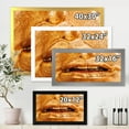 thumbnail image 4 of Designart 'Close Up Of Female Lips With Bright Golden Makeup' Modern Framed Art Print, 4 of 4