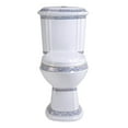 thumbnail image 6 of India Reserve 2 Piece Bathroom Toilet Dual Flush Elongated Blue and White Porcelain Toilet w/Slow Close Seat Renovators Supply, 6 of 11