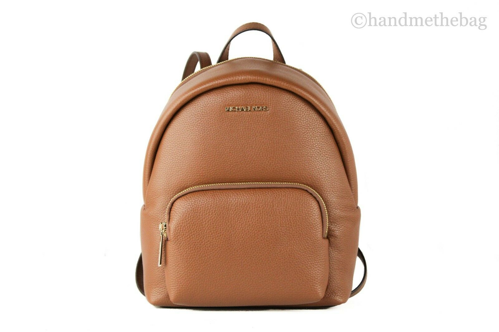 pebbled leather backpack