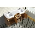 thumbnail image 5 of Kelly 72" Bathroom Vanity Weathered Fir - White Engineered Countertop, 5 of 11