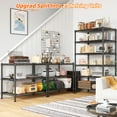 thumbnail image 7 of REIBII 70"H 6 Tier Shelf Metal Shelving Storage Shelves Adjustabl Wire Rack Shelf Units for Kitchen Laundry Pantry Garage Commercial，71"H x 21.65"W x 11.8"D, 7 of 7