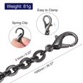 thumbnail image 2 of Uxcell 39"x0.22" Purse Chain Strap, 2Pack Purse Handle Shoulder Bag Replacement Strap, Black, 2 of 5