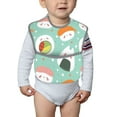 thumbnail image 6 of Susaid Kawaii Sushi Print Bibs for Babies Toddlers Adjustable Waterproof Free Soft Durable Bibs for eating with Large Pocket Food Catcher, 6 of 8