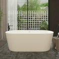 thumbnail image 2 of Free Standing Tub 63" Acrylic Freestanding Bathtub Glossy White Soaking Bath Tub with Overflow and Anti-blockage Drain A24 Bathroom Tub, 2 of 8