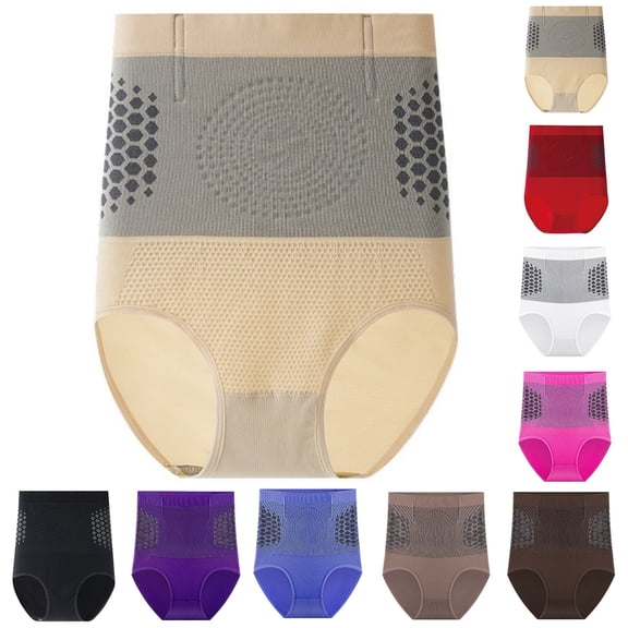 Women Underwear Brief qinhaie High Waist Tummy Control Shapewear Shorts for Women, Body Sculpting Underwear, Yoga Firm Pants Beige Safety Short Pants