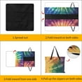 thumbnail image 3 of Colorful Tie Dye Vortex Waterproof Picnic Blanket with Foldable Zipper, Suitable for Outdoor Use, Suitable for Travel, Camping, Beaches, Parks, Grasslands, Picnic Blanket Accessories, 3 of 7
