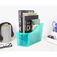 thumbnail image 3 of Pen+Gear Plastic Desktop Book Organzer Bin, Clear Green, 3 of 11